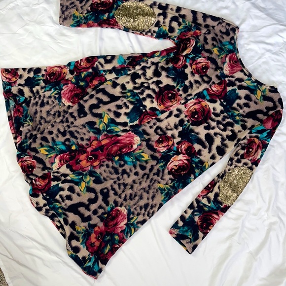 Lilypad Leopard & Roses Sweater Dress - Picture 5 of 5